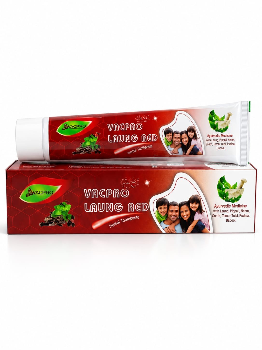 VACPRO LAUNG RED HERBAL TOOTH PASTE